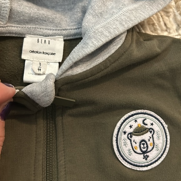 Carrement Beau Zip up hoodie size 3 - Picture 2 of 5